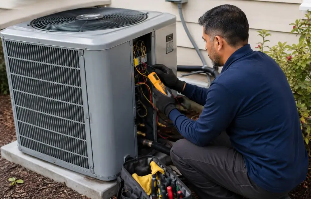 What is checked during AC maintenance?